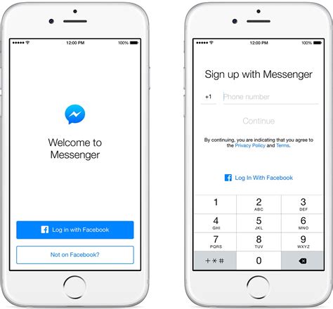 does facebook messenger require a phone number