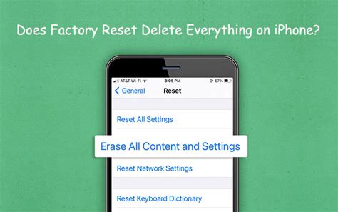 does factory data reset delete everything