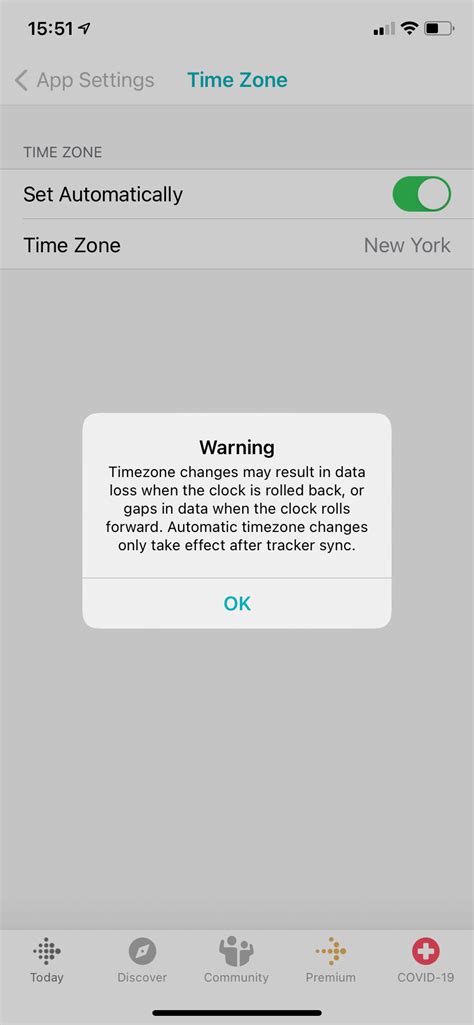 does fitbit change time zones automatically