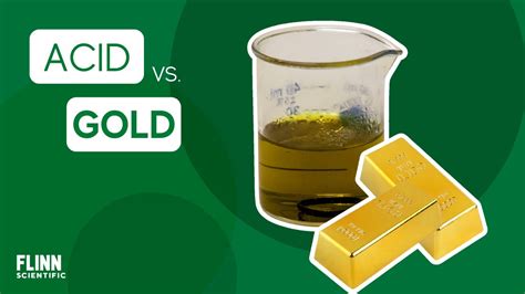 does gold react with acid