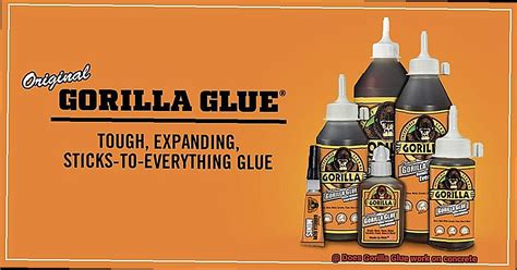 does gorilla glue work on foam board