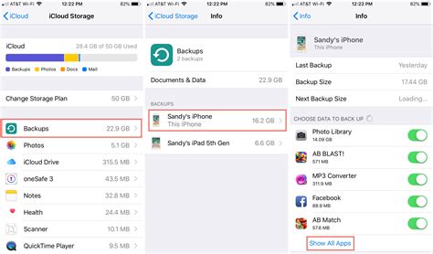 does icloud backup save app passwords