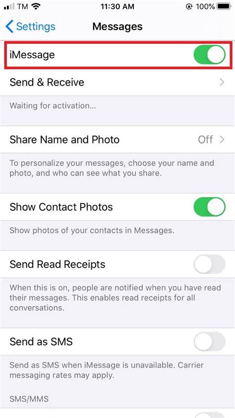does imessage work with data only esim