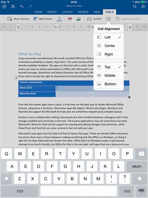 does ipad have word excel and powerpoint