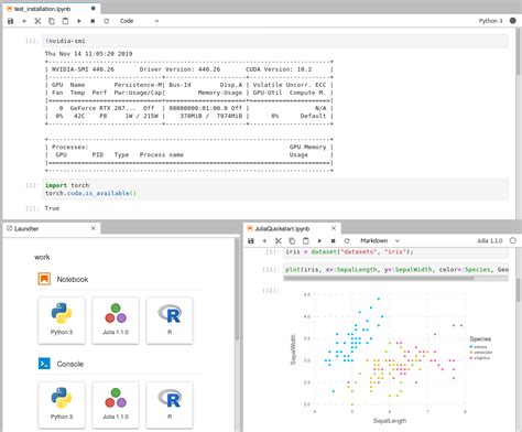 does jupyter notebook use gpu