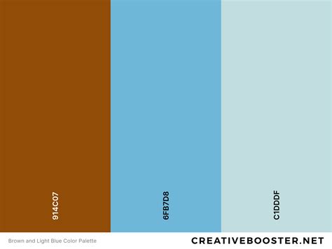 does light blue and brown match