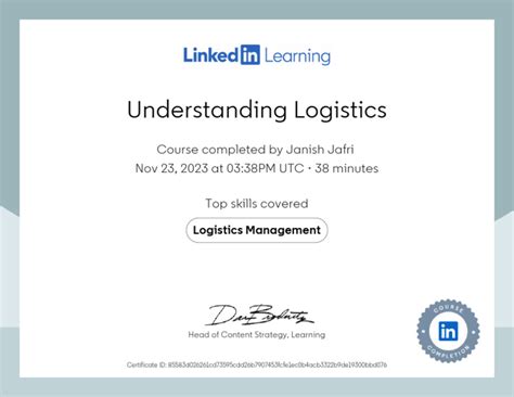 does linkedin learning certificate have value