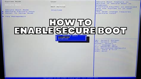 does my computer support secure boot