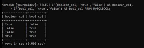 does mysql have a boolean data type