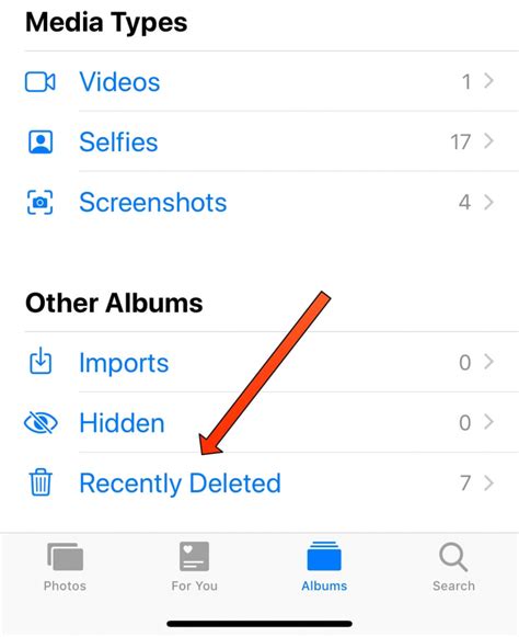 does recently deleted use storage