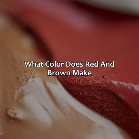 does red and white go with brown