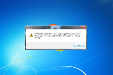 does roblox not support windows 7