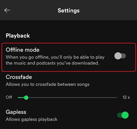 does spotify use mobile data when offline