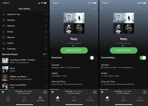 does spotify work on mobile data