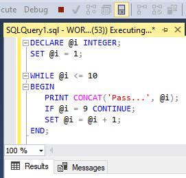 does sql have loops