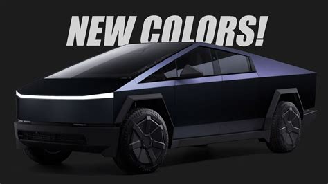 does the cybertruck come in multiple colors