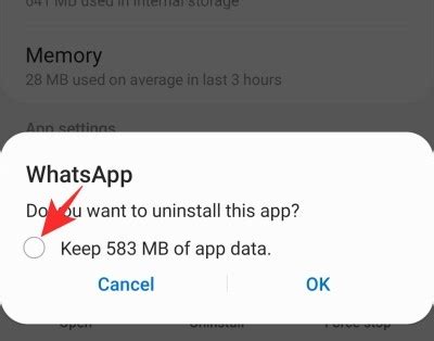 does uninstalling an app delete data