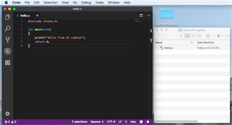 does visual studio code run on mac