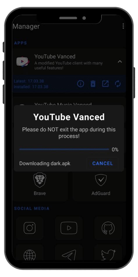 does youtube vanced work on ios