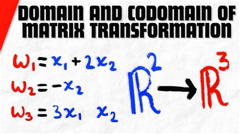 domain and codomain of a matrix calculator