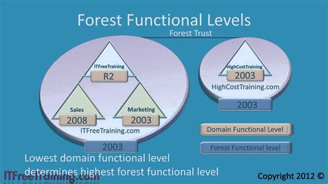 domain and forest functional level differences