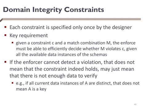 domain integrity constraints example