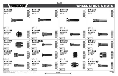 Dorman Bolt Catalog