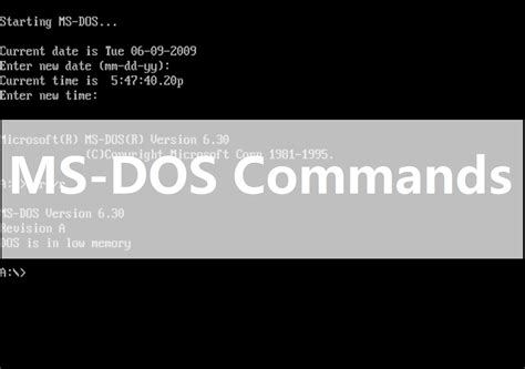 dos command windows version