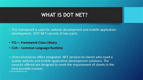 dotnet c est quoi
