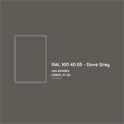 dove grey colour ral code