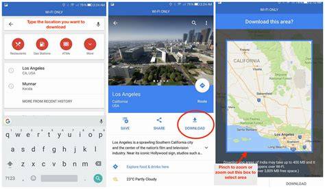 download all google maps offline
