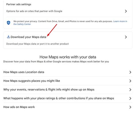 download google maps data steps