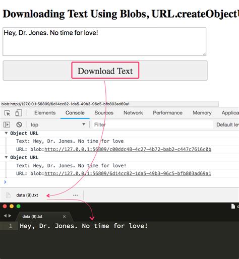 download image from blob url javascript