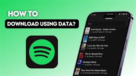 download using mobile data spotify android