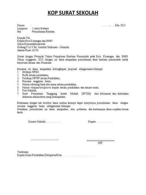 Example of a letter draft