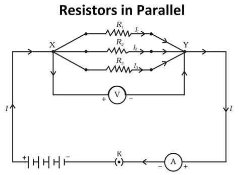 draw a circuit with resistors in parallel and in series