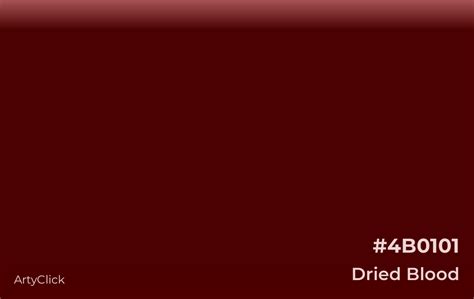 dried blood red color code