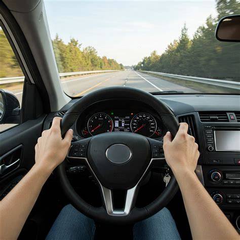 driving a car