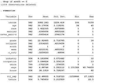 drop observations in stata