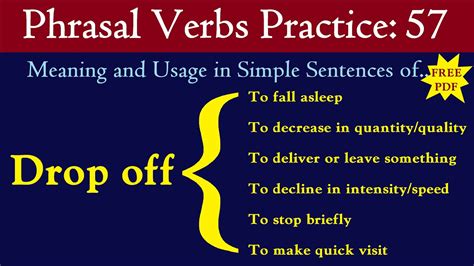 drop off meaning in english