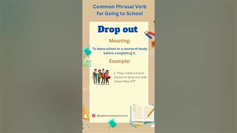 drop out meaning and sentence