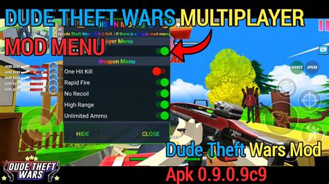 dude theft wars mod menu multiplayer ios