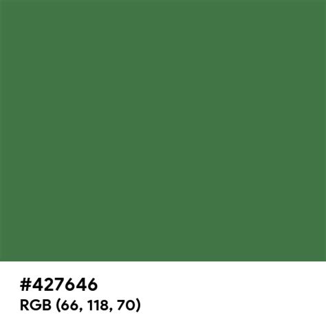 dull green color code