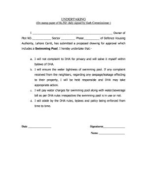 duly signed example