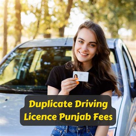 duplicate driving licence fees in up