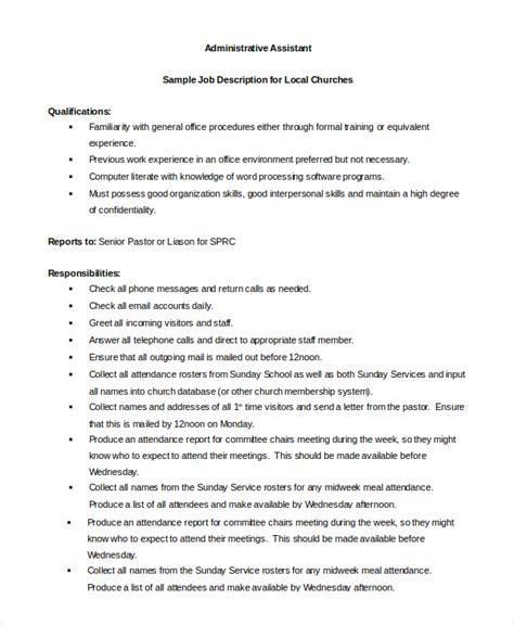duties and responsibilities of assistant