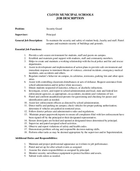 duties and responsibilities of school security guard in the philippines