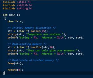 dynamic memory allocation in c programming examples with solutions