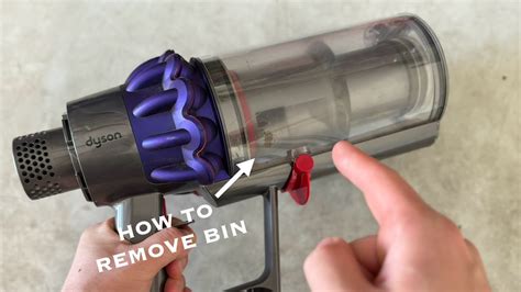 dyson v10 will not open to empty