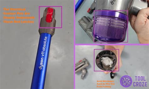 dyson v8 button not working